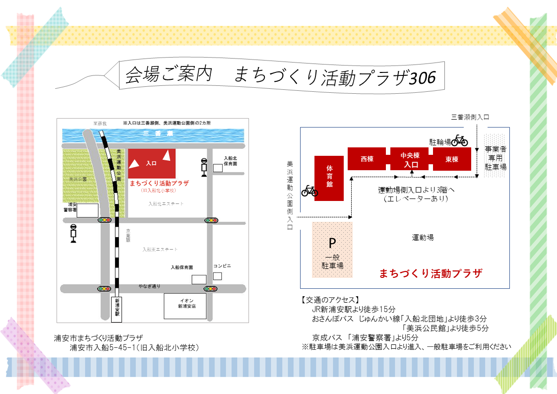 まちづくり活動プラザ306への地図