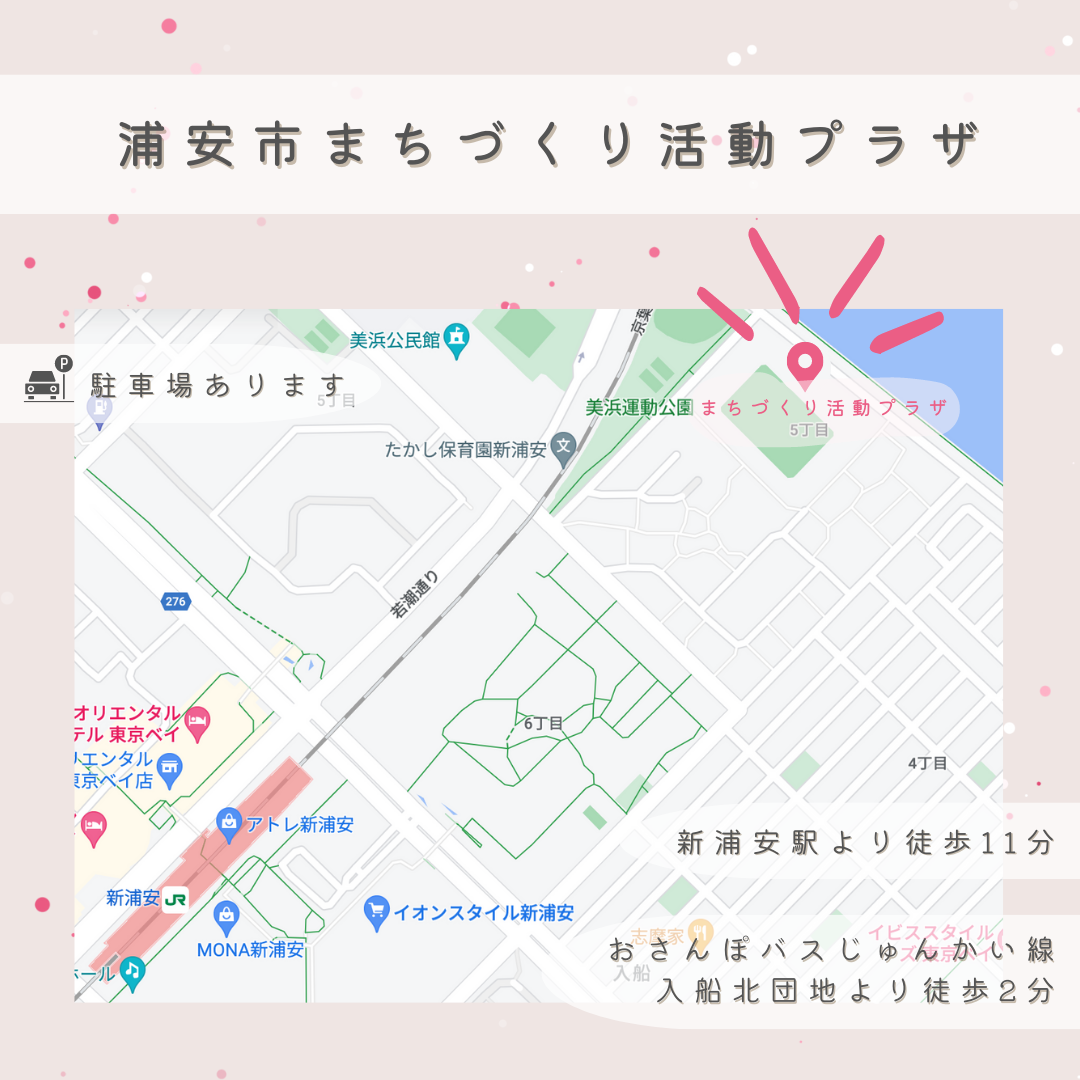 まちづくり活動プラザへの地図